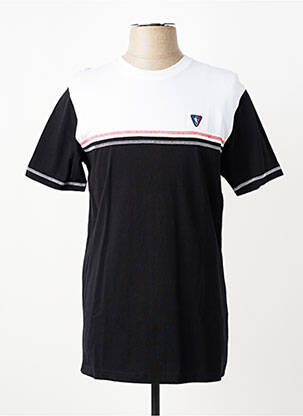 T-shirt broderie manches courtes noir CAMBERABERO homme