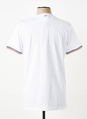 T-shirt broderie manches courtes blanc CAMBERABERO homme