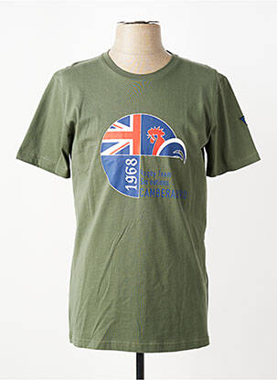 T-shirt coupe cintrée manches courtes vert CAMBERABERO homme