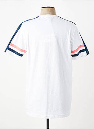 T-shirt broderie manches courtes blanc CAMBERABERO homme