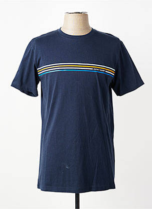 T-shirt coupe droite manches courtes bleu CAMBERABERO homme