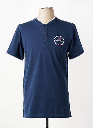 T-shirt stretch manches courtes bleu CAMBERABERO homme