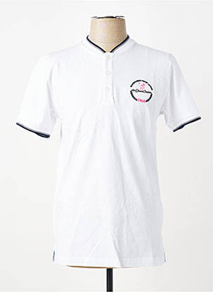 T-shirt stretch manches courtes blanc CAMBERABERO homme