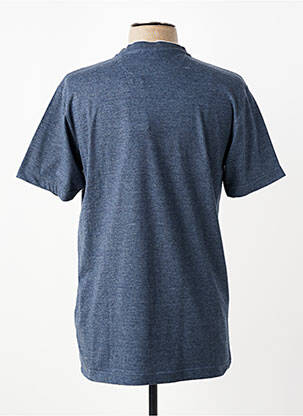 T-shirt broderie manches courtes bleu CAMBERABERO homme