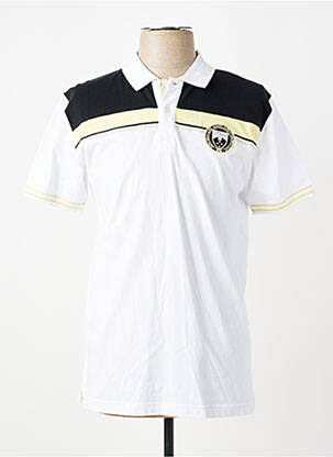 Polo coupe droite manches courtes blanc CAMBERABERO homme