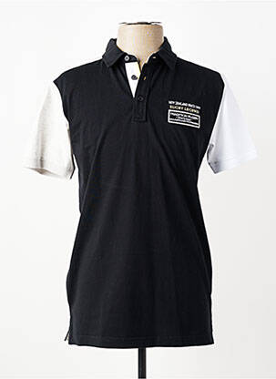 Polo coupe cintrée manches courtes noir CAMBERABERO homme