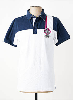 Polo coupe droite manches courtes bleu CAMBERABERO homme