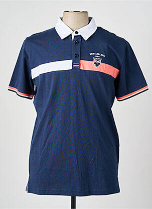 Polo coupe droite manches courtes bleu CAMBERABERO homme