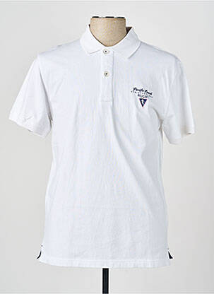 Polo coupe droite manches courtes blanc CAMBERABERO homme