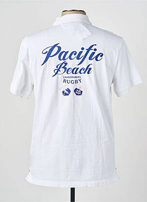 Polo coupe droite manches courtes blanc CAMBERABERO homme