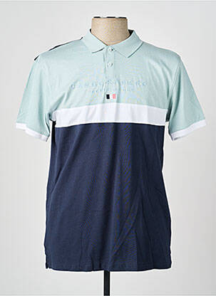 Polo coupe droite manches courtes bleu CAMBERABERO homme