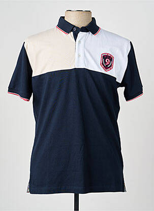 Polo coupe droite manches courtes bleu CAMBERABERO homme
