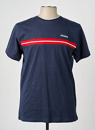 T-shirt coupe droite manches courtes bleu CAMBERABERO homme