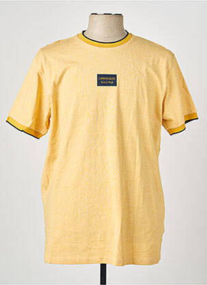 T-shirt coupe droite manches courtes jaune CAMBERABERO homme