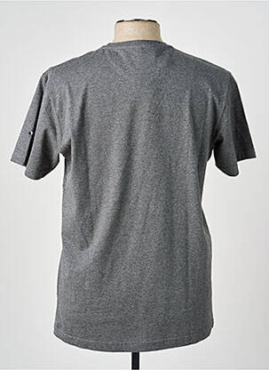 T-shirt broderie manches courtes gris CAMBERABERO homme