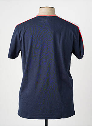 T-shirt coupe droite manches courtes bleu CAMBERABERO homme