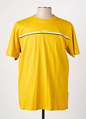 T-shirt coupe cintrée manches courtes jaune CAMBERABERO homme