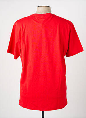 T-shirt broderie manches courtes rouge CAMBERABERO homme