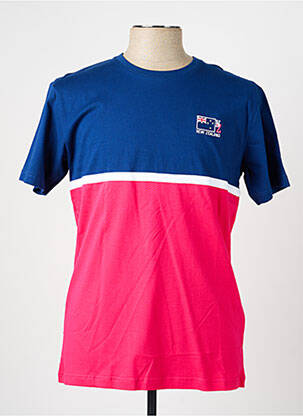 T-shirt coupe droite manches courtes bleu CAMBERABERO homme