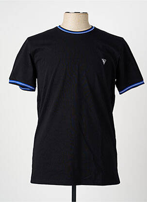 T-shirt broderie manches courtes noir CAMBERABERO homme