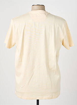 T-shirt broderie manches courtes jaune CAMBERABERO homme
