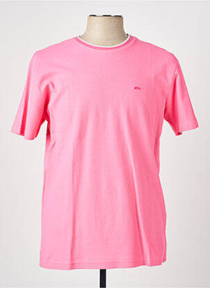 T-shirt coupe droite manches courtes rose CAMBERABERO homme