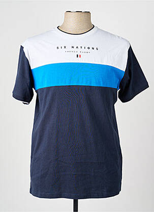 T-shirt stretch manches courtes bleu CAMBERABERO homme