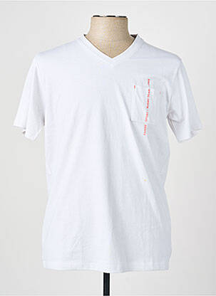T-shirt stretch manches courtes blanc CAMBERABERO homme