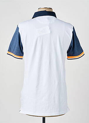 Polo tissage jersey manches courtes blanc CAMBERABERO homme