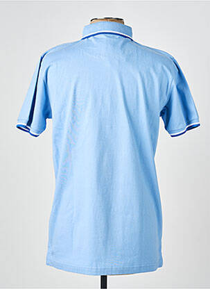 Polo tissage jersey manches courtes bleu CAMBERABERO homme