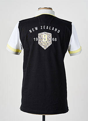 Polo tissage jersey manches courtes noir CAMBERABERO homme