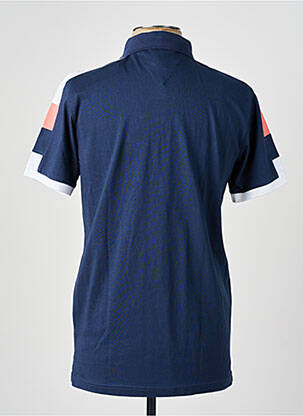 Polo sérigraphie manches courtes bleu CAMBERABERO homme