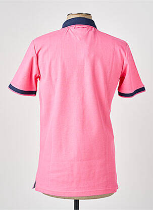 Polo stretch manches courtes rose CAMBERABERO homme