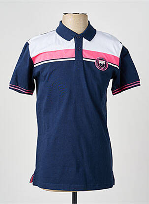 Polo tissage jersey manches courtes bleu CAMBERABERO homme
