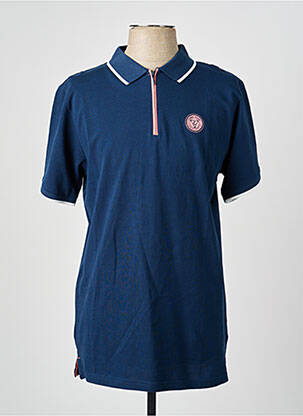 Polo stretch manches courtes bleu CAMBERABERO homme
