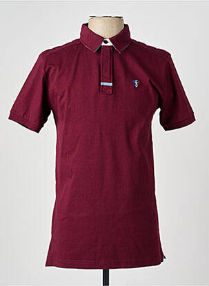 Polo tissage jersey manches courtes rouge CAMBERABERO homme