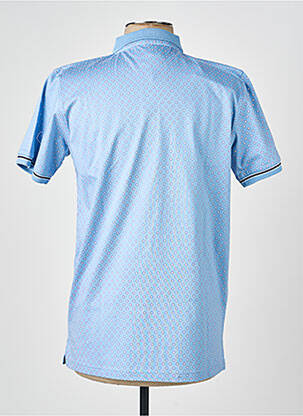 Polo tissage jersey manches courtes bleu CAMBERABERO homme