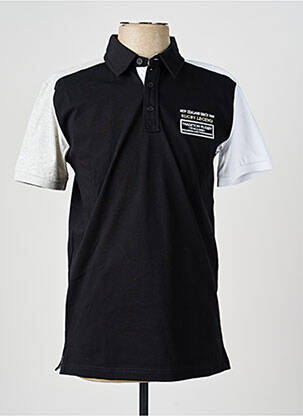 Polo tissage jersey manches courtes noir CAMBERABERO homme
