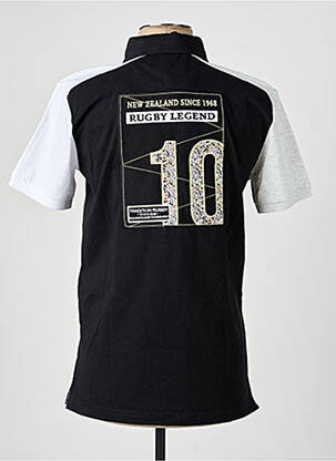 Polo tissage jersey manches courtes noir CAMBERABERO homme