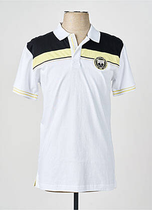 Polo tissage jersey manches courtes blanc CAMBERABERO homme