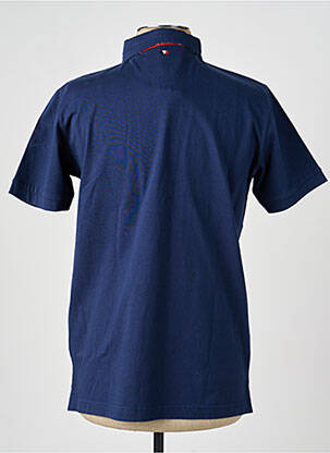 Polo tissage jersey manches courtes bleu CAMBERABERO homme