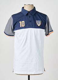 Polo tissage jersey manches courtes bleu CAMBERABERO homme