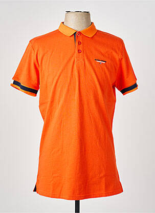 Polo tissage jersey manches courtes orange CAMBERABERO homme