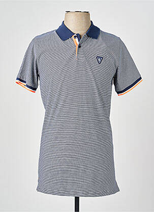 Polo tissage jersey manches courtes bleu CAMBERABERO homme