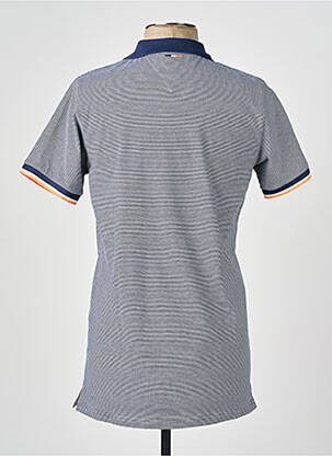 Polo tissage jersey manches courtes bleu CAMBERABERO homme