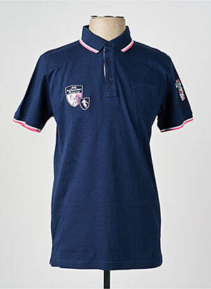 Polo tissage jersey manches courtes bleu CAMBERABERO homme