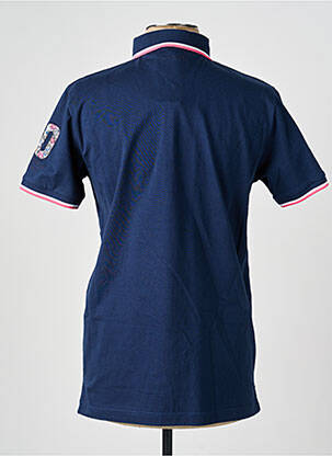 Polo tissage jersey manches courtes bleu CAMBERABERO homme