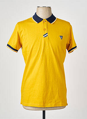 Polo tissage jersey manches courtes jaune CAMBERABERO homme