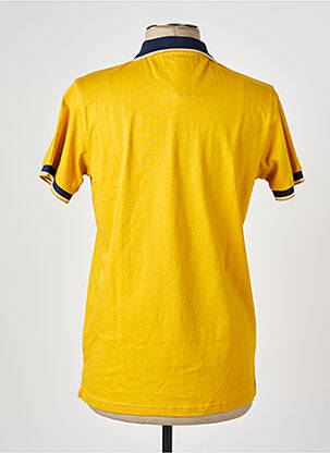 Polo tissage jersey manches courtes jaune CAMBERABERO homme