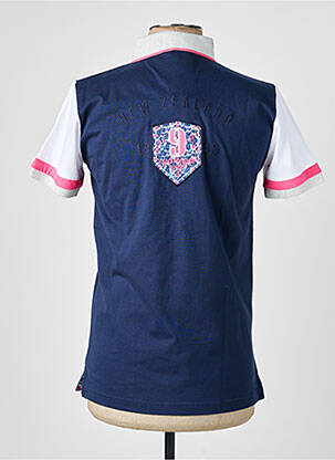 Polo tissage jersey manches courtes bleu CAMBERABERO homme